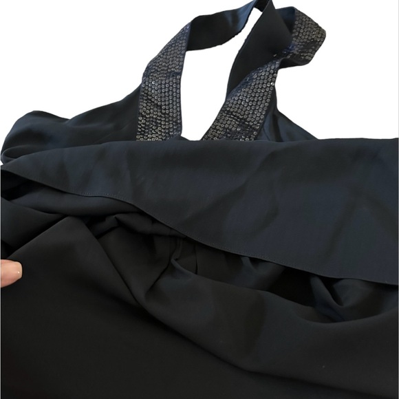 Alive + Olivia Black Sequins Sleeveless T back style top - Picture 3 of 13